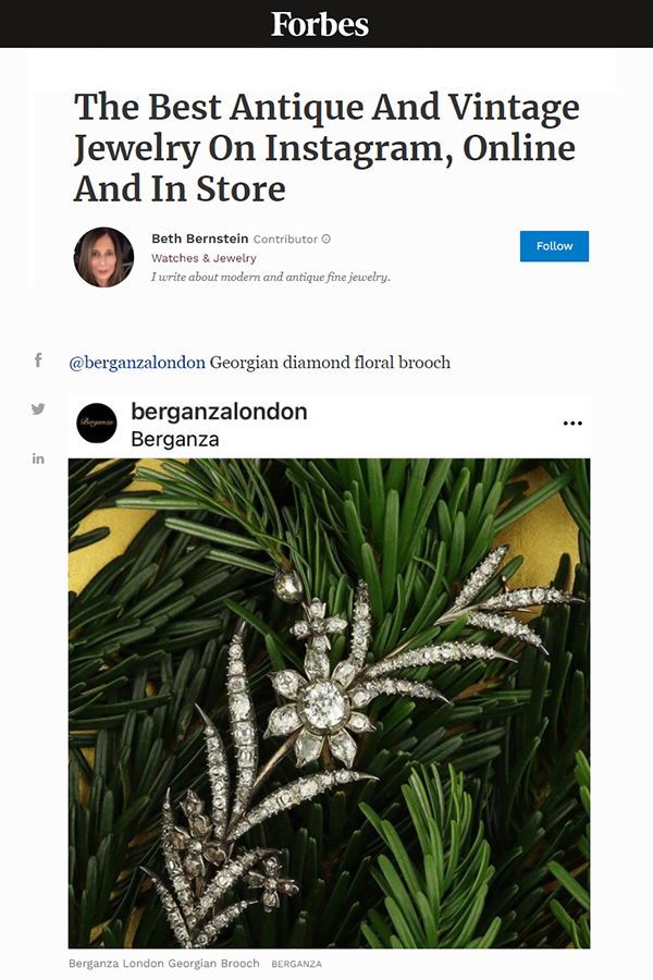 Berganza Featured In Forbes