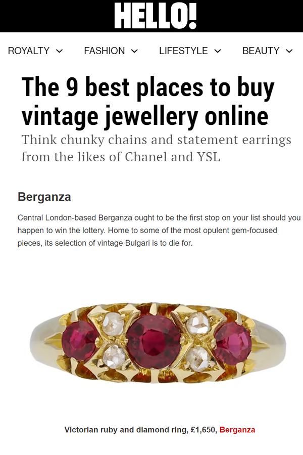 Berganza Featured in Hello!