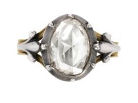 Georgian rose cut diamond ring, circa 18th century.