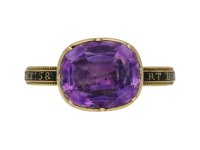 Amethyst memorial ring for the Right Honourable George Grenville 