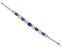 Art Deco sapphire and diamond bracelet berganza hatton garden