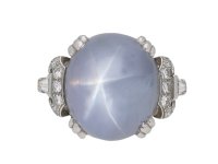 Ceylon star sapphire and diamond ring berganza hatton garden