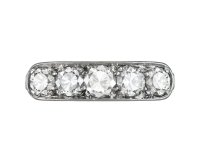 Art Deco diamond five stone ring, French, circa 1935.