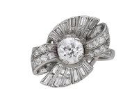 Diamond cluster ring, American berganza hatton garden