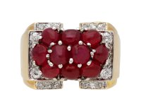 Trabert & Hoeffer Mauboussin Ruby Ring berganza hatton garden