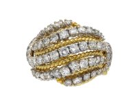 Van Cleef & Arpels diamond cocktail ring hatton garden