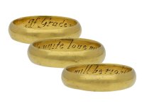 Gold posy ring If Grace unite love will be right hatton garden