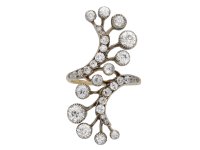 Art Nouveau diamond ring berganza hatton garden