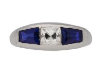 art deco sapphire diamond ring berganza hatton garden