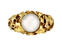 Art Nouveau natural pearl ring by Wi&egrave;se, circa 1900.