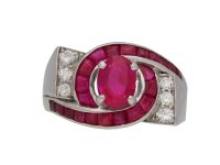 Oscar Heyman Brothers ruby diamond ring berganza hatton garden