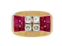 Mauboussin ruby and diamond cocktail ring berganza hatton garden