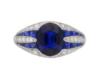 Art Deco sapphire and diamond ring berganza hatton garden