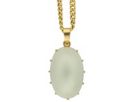 Solitaire moonstone pendant hatton garden