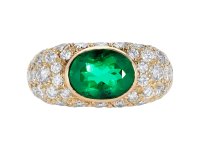 Oscar Heyman Brothers emerald diamond ring berganza hatton garden