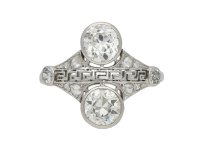 Art Deco diamond cluster ring berganza hatton garden