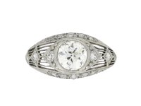 Antique old cut diamond ring berganza hatton garden