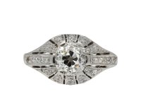 Old cut diamond cluster ring hatton garden