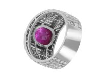 Bulgari Burmese ruby and diamond ring berganza hatton garden