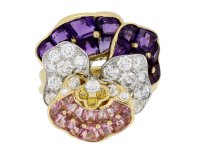 Oscar Heyman Brothers pansy ring berganza hatton garden