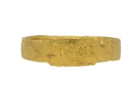 front view Ancient Roman gold ring