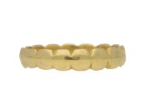 front view gold posy ring berganza hatton garden 