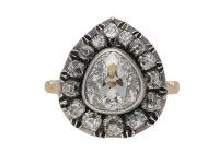front antique diamond cluster ring berganza hatton garden