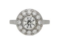  antique Diamond cluster ring berganza hatton garden