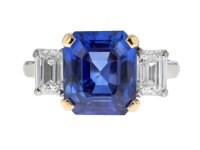 Vintage sapphire diamond ring berganza hatton garden