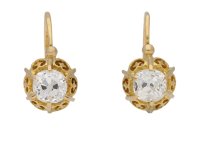 antique diamond drop earrings berganza hatton garden