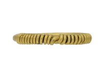 front view ancient gold braided ring berganza hatton garden 