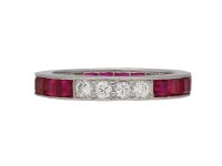 art deco ruby diamond ring berganza hatton garden