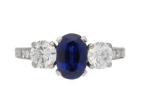 front tiffany diamond sapphire ring berganza hatton garden