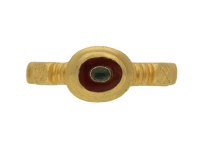 Ancient Roman resin gold ring hatton garden berganza