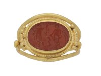 ancient roman gold intaglio ring hatton garden berganza