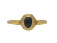 Medieval cabochon sapphire ring berganza hatton garden