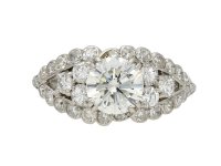 vinatge Chaumet diamond cluster ring berganza hatton garden