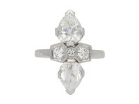 Art Deco two stone diamond ring berganza hatton garden