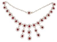 Burmese ruby diamond necklace tiara hatton garden