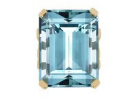 Aquamarine cocktail ring, circa 1940.