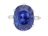 Van Cleef & Arpels Burmese Sapphire Ring, French, circa 1930. Hatton Garden 