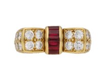 Van Cleef & Arpels ruby and diamond ring berganza hatton garden