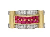 Boucheron ruby and diamond cocktail ring berganza hatton garden