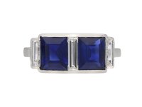 Art Deco sapphire and diamond ring berganza hatton garden