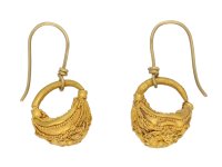 Greek filigree gold earrings berganza hatton garden