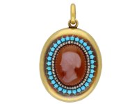 Victorian cameo locket berganza hatton garden