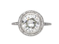 Art Deco diamond target ring berganza hatton garden