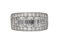 Bulgari diamond cluster ring, berganza hatton garden