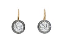 Victorian diamond earrings hatton garden