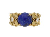 Van Cleef and Arpels lapis lazuli and diamond ring hatton garden